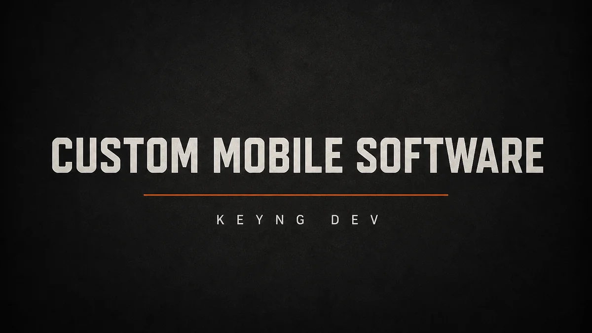 Custom Mobile Software Development