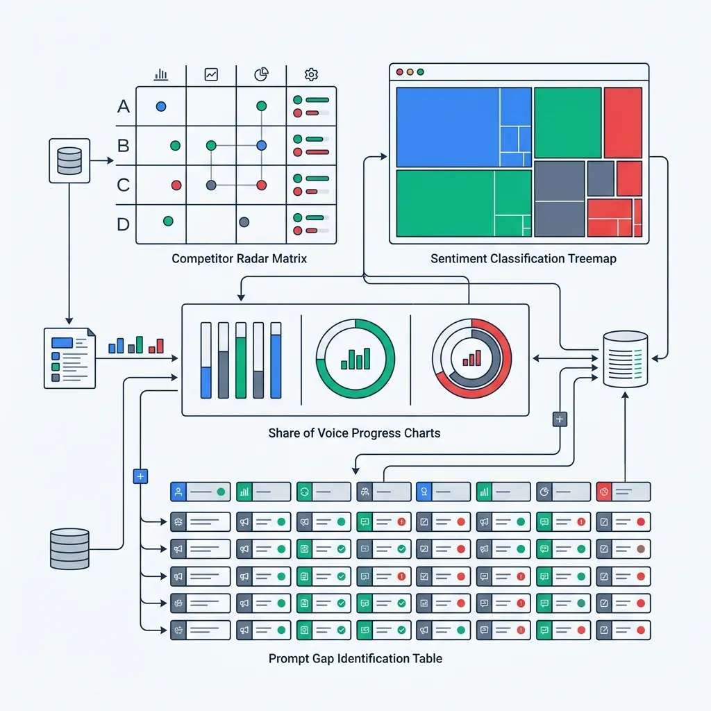 PromptRank Multi-Engine Visibility Reports Dashboard