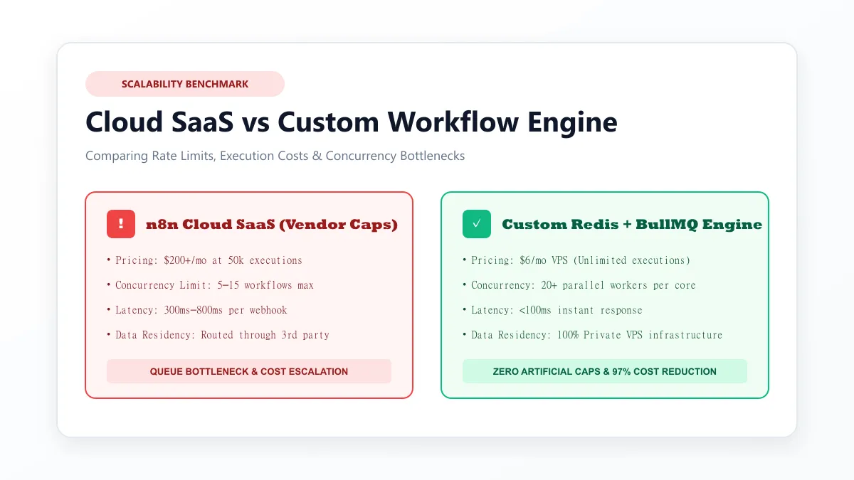 Cloud SaaS vs Self-Hosted Custom Workflow Scalability Benchmark