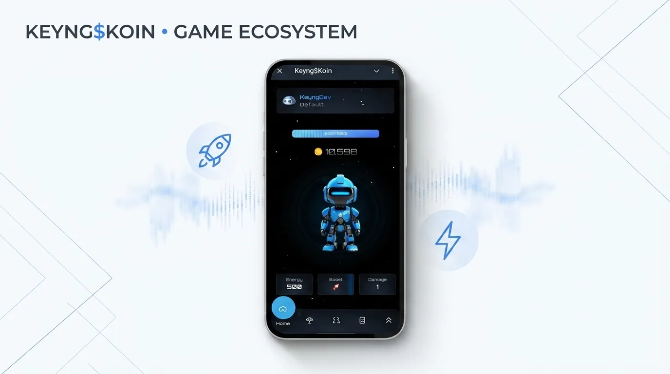Keyng Koin game dashboard screen